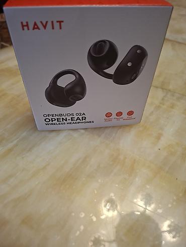 Səsgücləndiricilər, qulaqlıqlar və mikrofonlar: Havit OpenBuds 02A – Open-ear simsiz qulaqlıq Xüsusiyyətlər: - Açıq — 1