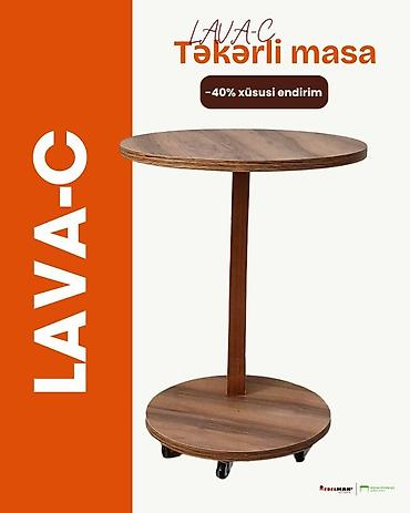 asilqan 58 azn: Jurnal masası, Yeni, Açılmayan, Laminat, Yumru masa — 5