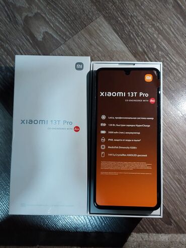 xarab telefonlar: Xiaomi 13T Pro, 512 GB, rəng - Qara, 
 Zəmanət, Sensor, Barmaq izi