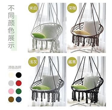 плетеные качели: Плетёное подвесное кресло-кокон Jinfan Craft - Тип: подвесное — 3
