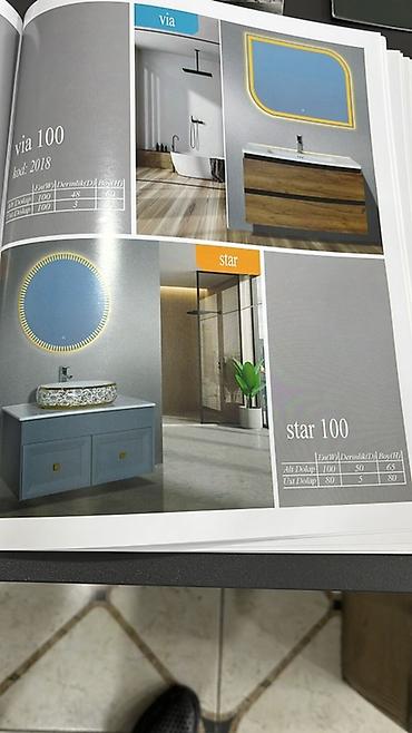 hamam skafi: Banyo mebel dəstləri – 100 sm modellər 1) Apel 100 (kod: 3190) - Alt — 6