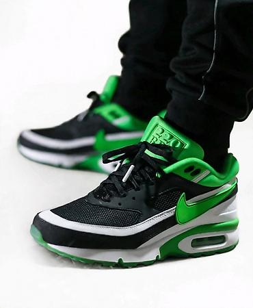 tn grape: Nike Air Max patike – crno/zelena kombinacija - Model sa vidljivom — 1