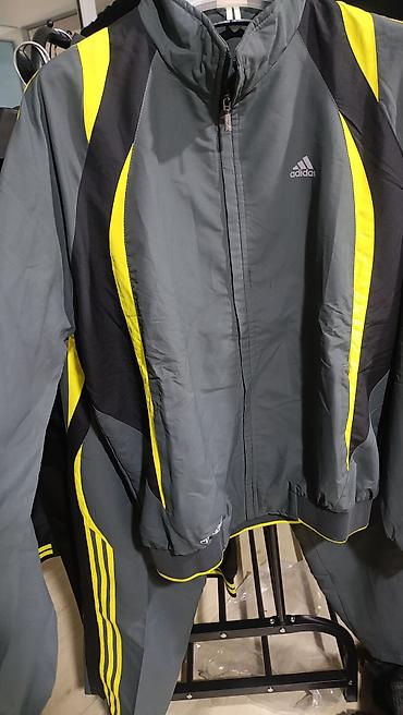 куртка адидас оригинал: Мужской спортивный костюм, 2XL, Adidas, Новый, цвет - Серый — 2