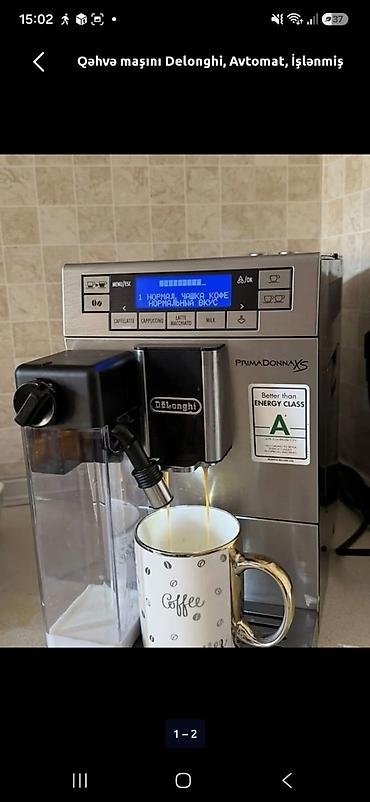 dolce gusto: Delonghi Primadonna XS kofe aparati 780 Azn. Tam ishlek. Unvan — 1