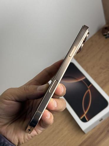 айфон не дорого: IPhone 16 Pro Max, Б/у, 256 ГБ, Desert Titanium, Защитное стекло, Чехол, Кабель, 94 % — 6