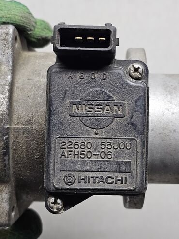 Датчики, сенсоры, предохранители: Расходомер Nissan 1994 г., Б/у, Оригинал, Германия — 3