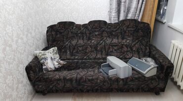 диван раскладной со съемным чехлом: Раскладной диван, Б/у, Двойной, Велюр