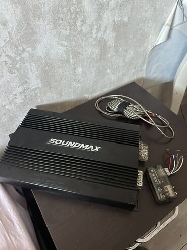 Mikrofonlar: SOUNDMAX avtomobil gücləndiricisi - Markalı metal korpus, passiv