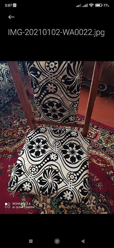 divan çexol: Divan və stul üzlükləri – dekorativ naxışlı dəst - Material: sıx — 2