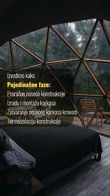 Građevinarstvo i rekonstrukcija: Geodezijske kupolne kuće, Glamping kupole, Komercijalni prostori 9 — 3