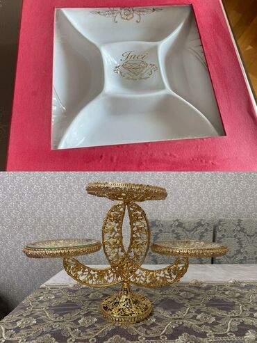 Qrafinlər və səhənglər: Şüşə salat qabları dəsti – 3 ədəd - Material: şəffaf qalın şüşə - — 13