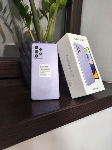 бу телефон арзан: Samsung Galaxy A52 5G, Б/у, 256 ГБ, цвет - Фиолетовый, 2 SIM