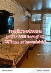 снять дом в габала: 40 kv. m, 1 otaqlı, Qaz, İşıq, Su