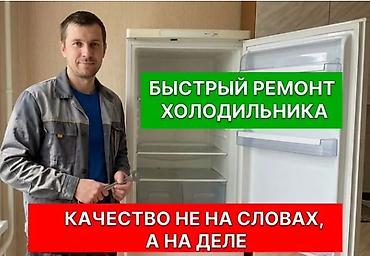 — Ремонт холодильников. Заправка фреона. С 7 утра до полуночи