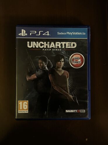 PS4 (Sony Playstation 4): Ps4 (Playstation4) Uncharted Kayıp Miras, (türkçe dublaj var) oyun