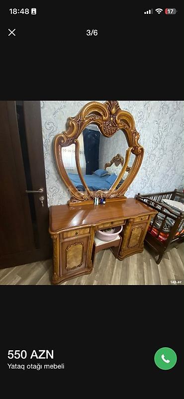 набор инструментов: Yataq otağı mebeli dəsti - Klassik üslubda taxta işləməli dəst - Dəst — 6