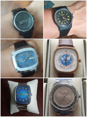 Антикварные часы: Продаю много советских кварцевых мужских часов
