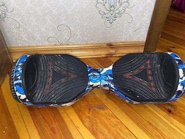 elekdirikli sukuter: Qrafikli hoverboard (gyroskuter) - Korpus: mavi-ağ kamuflyaj naxışlı — 1