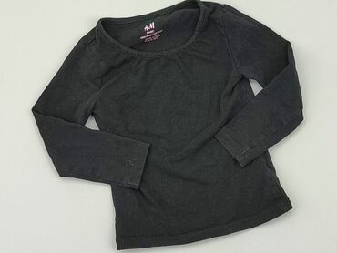 hm czarny top: Bluzka, H&M, 1.5-2 lat, 86-92 cm, stan - Bardzo dobry