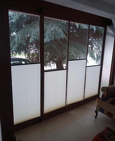 Jalüzlər: Plisse və jalüz pərdələr – pəncərə və eyvan qapıları üçün - Model — 6