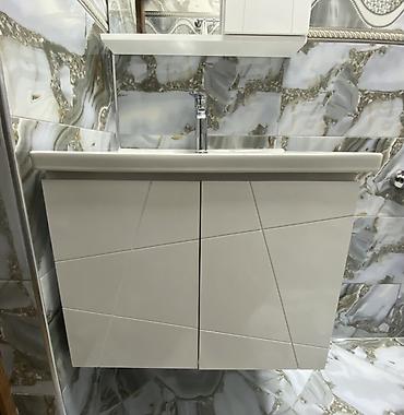 temiz bal: Hamam üçün asma lavabo və güzgü-dolap dəsti 3 gün istifadə olunub — 5