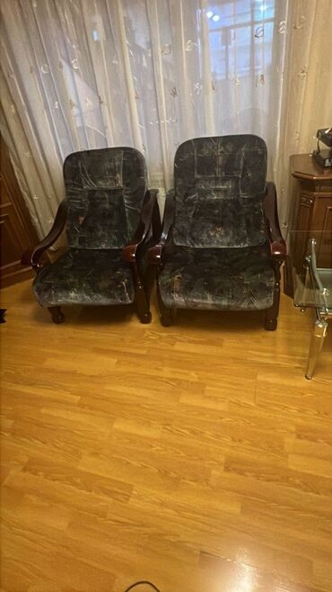 Divan və kreslo dəstləri: İşlənmiş, Mini-divan, 2 kreslo, Bazalı