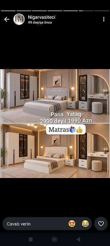 Paris Yataq Dəsti - Qiymət: 1990 AZN (2900 deyil) — şəkildə
