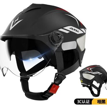 велос: Мото шлем с двойным визором Для мото и мопедов Компактный