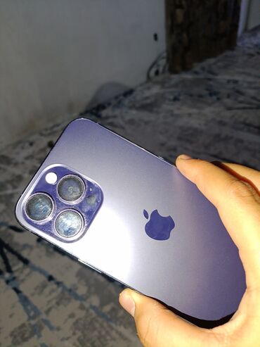 айфон 12 про макс бу цена в бишкеке: IPhone 14 Pro Max, Колдонулган, 128 ГБ, Deep Purple, Заряддоочу түзүлүш, Каптама, Кабель, 77 %