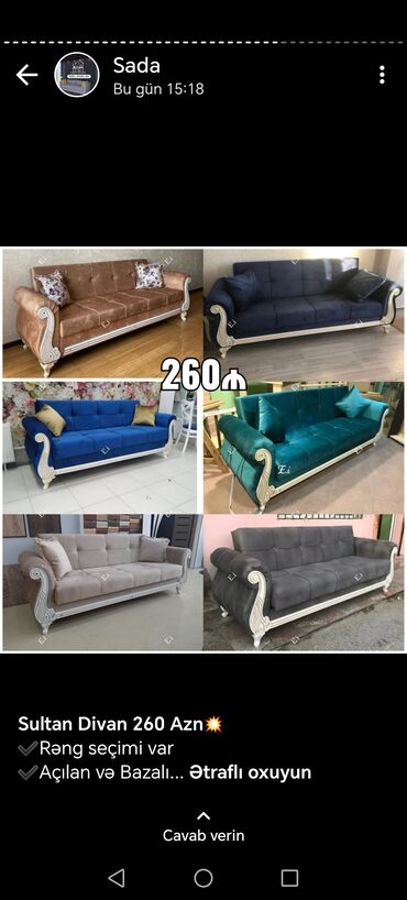 Divanlar: Divan, Yeni, Açılan, Bazalı, Parça, Ödənişli çatdırılma — 22