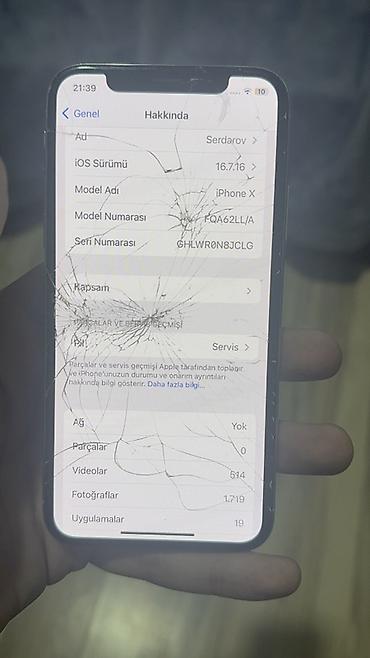 kohnə komputerlərin alışı: IPhone X, 64 GB, Gümüşü, Qırıq — 4
