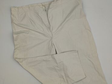 tunika plus size: Material trousers for women, size 6XL (EU 52)
