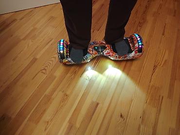 skoter: Qraffiti dizaynlı 2 təkərli hoverboard (self-balance skuter) çox az — 6