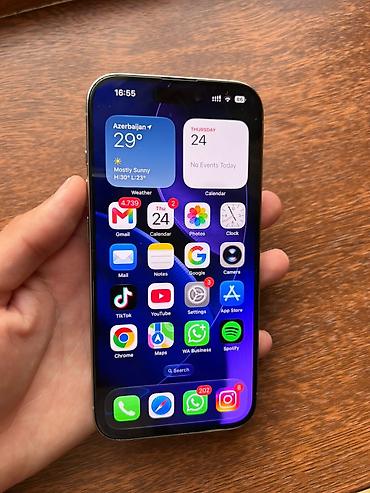 iphone 12 baki: IPhone 15 Pro, Natural Titanium, Face ID — 2