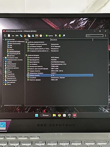 Ноутбуки ASUS: Игровой, Б/у, AMD Ryzen 9 — 6
