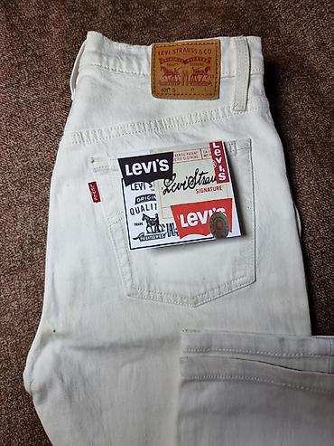 kingsman lee: Мужские джинсы, S, LeviS, Новый, цвет - Белый, Самовывоз — 2