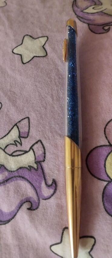 Qələmlər: Büllur daşlarla bəzədilmiş dekorativ qələm - Gövdə: şəffaf akril — 6