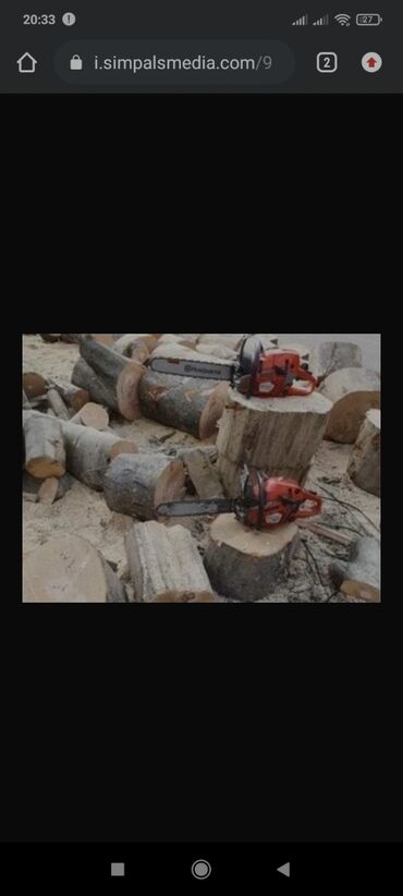 Услуги: Пилю дрова и деревья на дрова беловодск