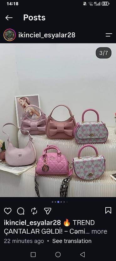bolt sumka: Məhsul: Qadın çantaları – müxtəlif model və dizaynlar - Stil: Şıq və — 2