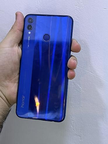 iphone xs maz: Honor 8X, 64 GB, rəng - Mavi, Barmaq izi — 1