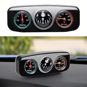 Auto oprema: Termometar, higrometar, kompas za automobil T-271 NOVO. 3-u-1 — 8