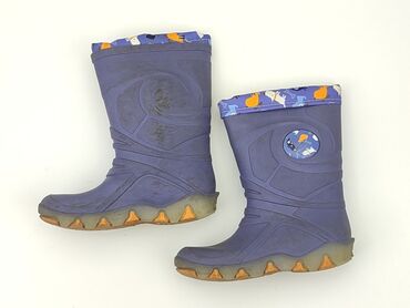 srebrne sandały płaskie: Rain boots, 28, condition - Fair