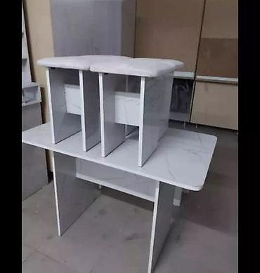 Комплект стол и 4 табуретка новый готовые есть постоянно оптом и at lalafo.kg — 4 Комплект стол и 4 табуретка новый готовые есть постоянно оптом и — 4