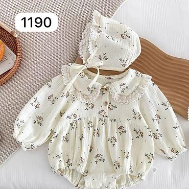 Боди: Детский ромпер-поло HOME BABY - Модель: короткий ромпер с отложным — 32