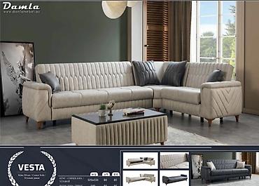 divan pulsuz: Damla Mebel – Vesta künc divanı Fabrik istehsalı mebellərin topdan — 1