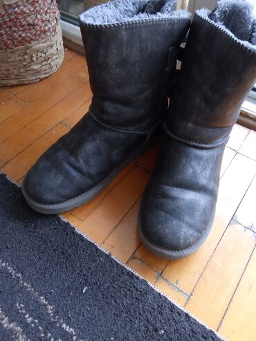 gumene ženske čizme: Ugg čizme, bоја - Siva, 38