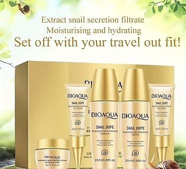 essence: Набор ухода за кожей BIOAQUA Snail Dope — комплексное увлажнение и — 2