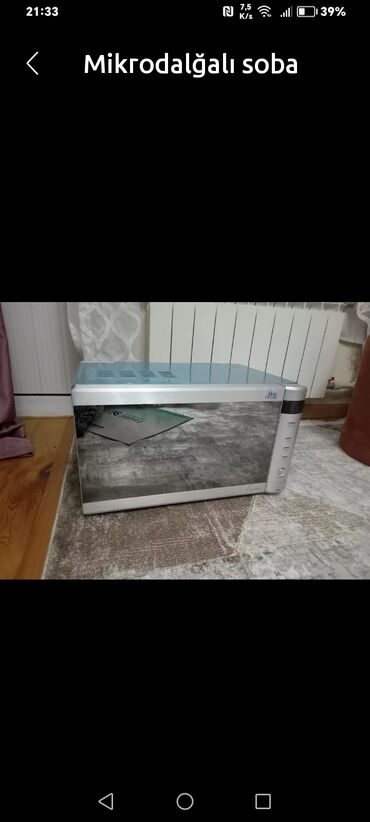 Aspiratorlar: Mikrodalğalı soba Ayrıca dayanan, Mikrodalğalar ilə, rəng - Gümüşü, Yeni