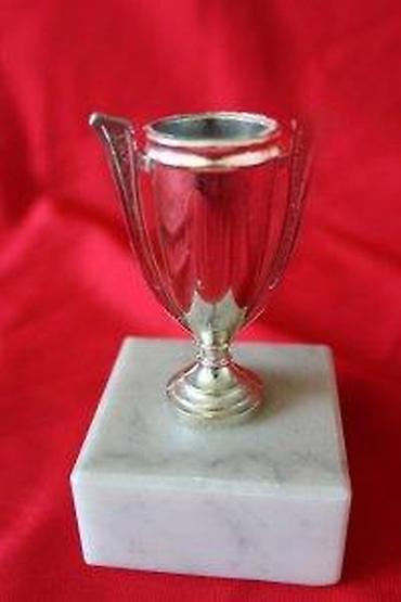 Značke, ordenje i medalje: STARI PEHAR SA MERMERNIM POSTOLJEM | Stari mali pehar sa mermernim — 6