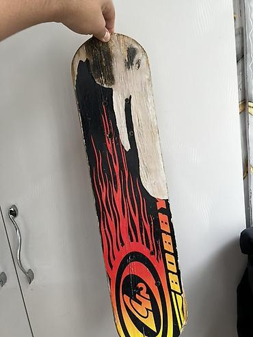 Скейтборды: Skateboard lövhəsi – “BOBBY PULER” dizaynlı - Material: taxta lövhə - — 1